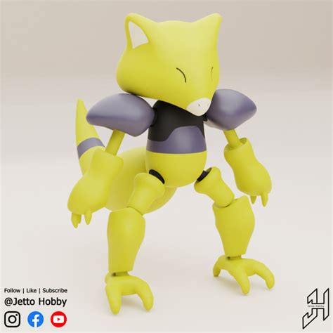 Abra (1/10 Scale Articulated Pokemon) .